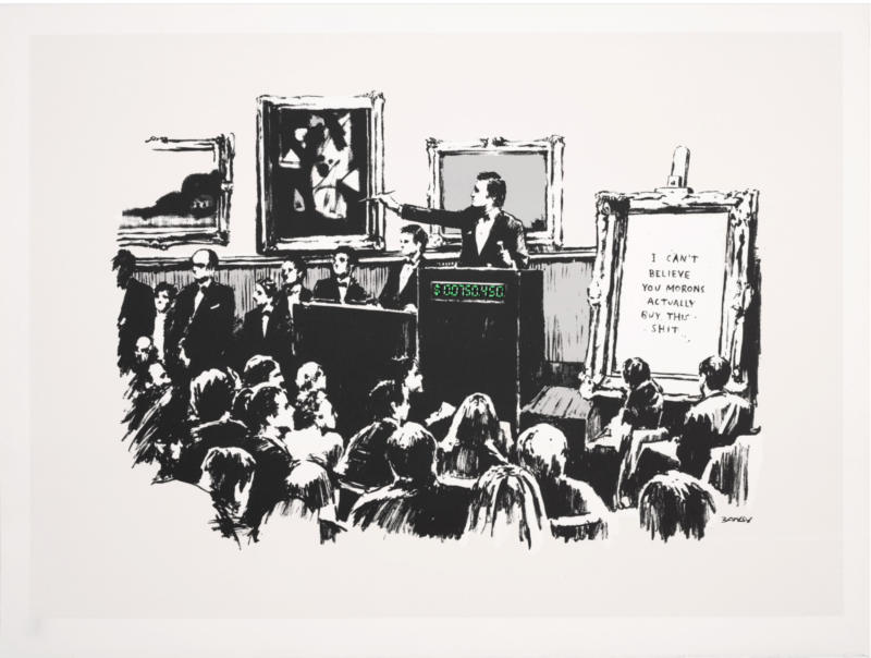 300pc Printed Signature Number to pencil AU Banksy Bomb Hugger Ed